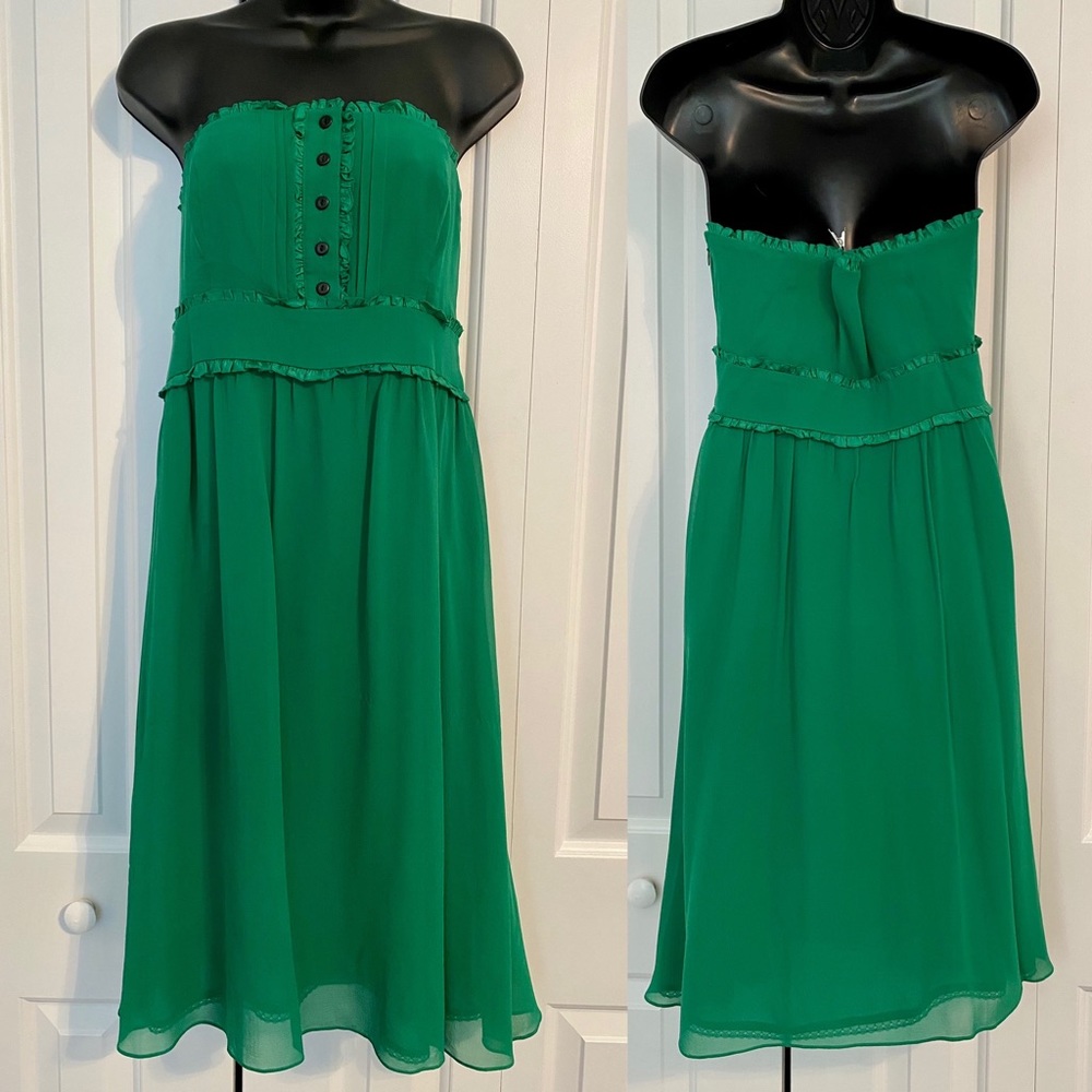 Moulinette Souers Silk Strapless Dress, 6